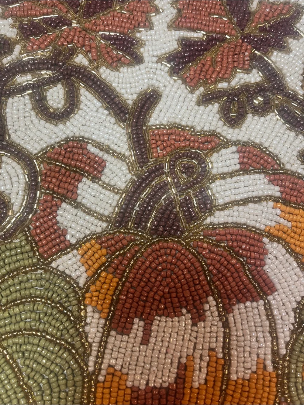 Tahari FALL LEAVES & PUMPKINS Placemat Charger 14” Multicolor Fall Thanksgiving
